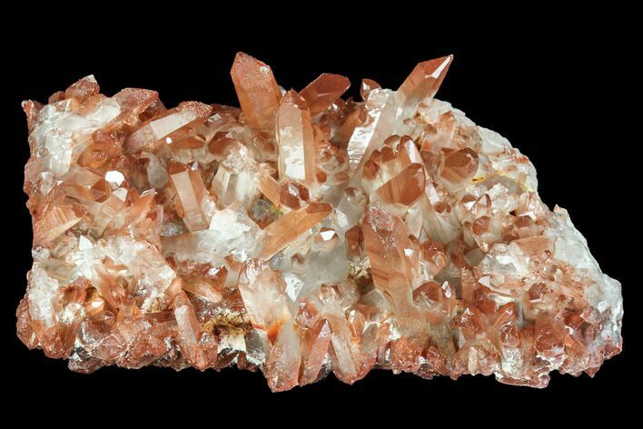 Natural, Red Quartz Crystal Cluster - Morocco #101032